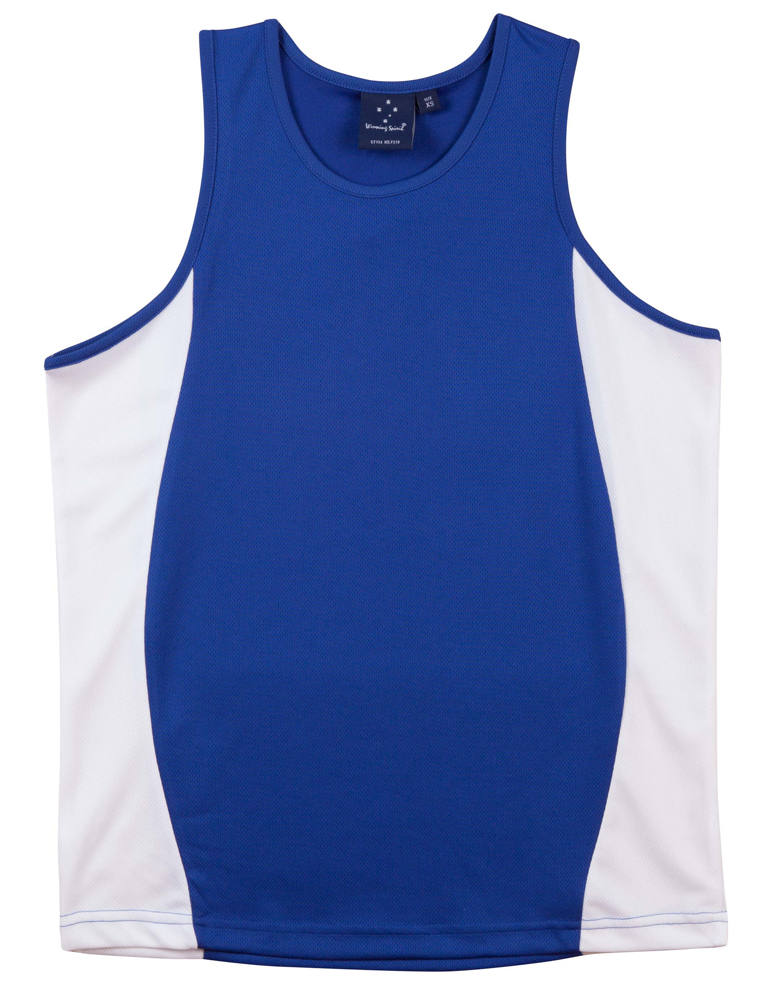 TS19_Royal.White_l Teammate TrueDry Singlet Men’s