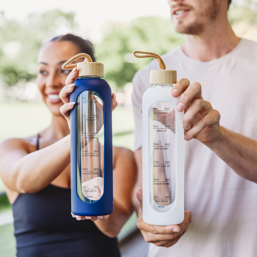 Arlo 1L Glass Water Bottle
