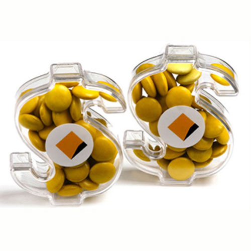 Acrylic Dollar with Choc Beans 40g