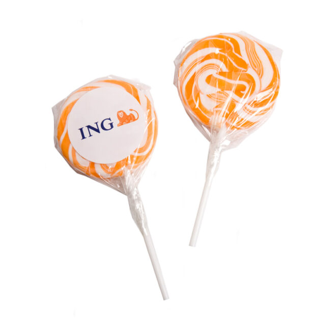 Medium Candy Lollipops – Orange