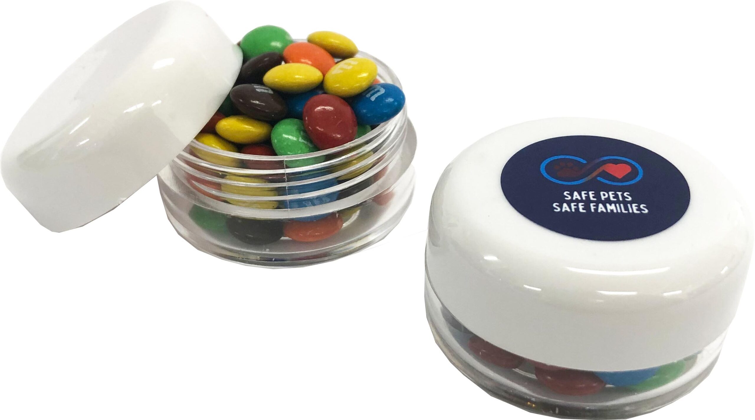 Small Screw Cap Jar with M&Ms