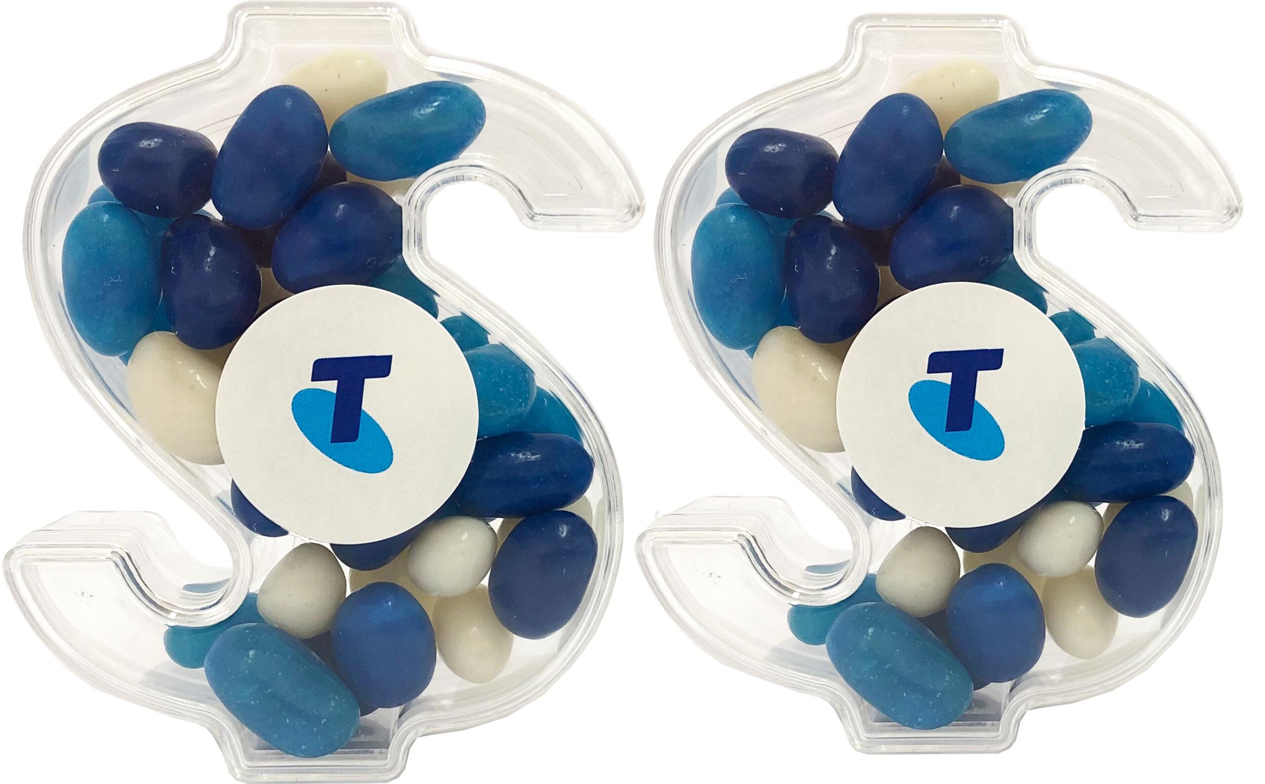 Acrylic Dollar Filled with Jelly Beans 40G