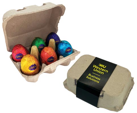 Carton with x6 Chocolate Eggs
